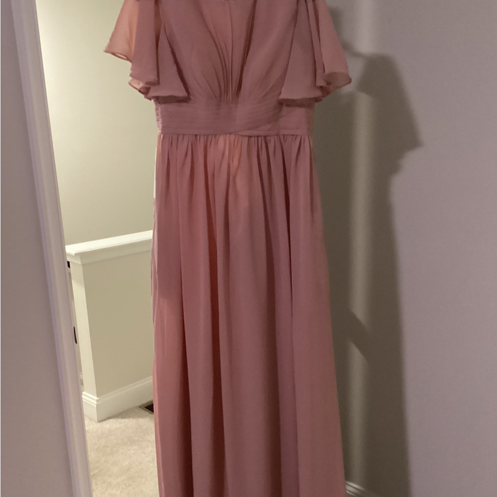 Elegant Dusty Rose Evening Gown